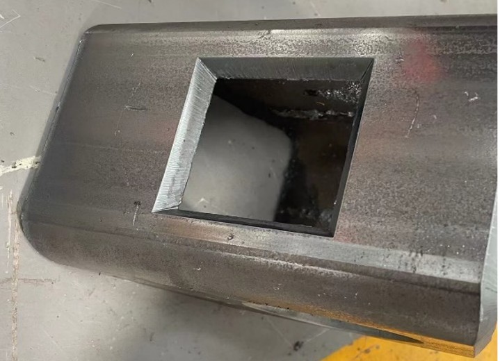 revolution tl tube laser sample bevel part