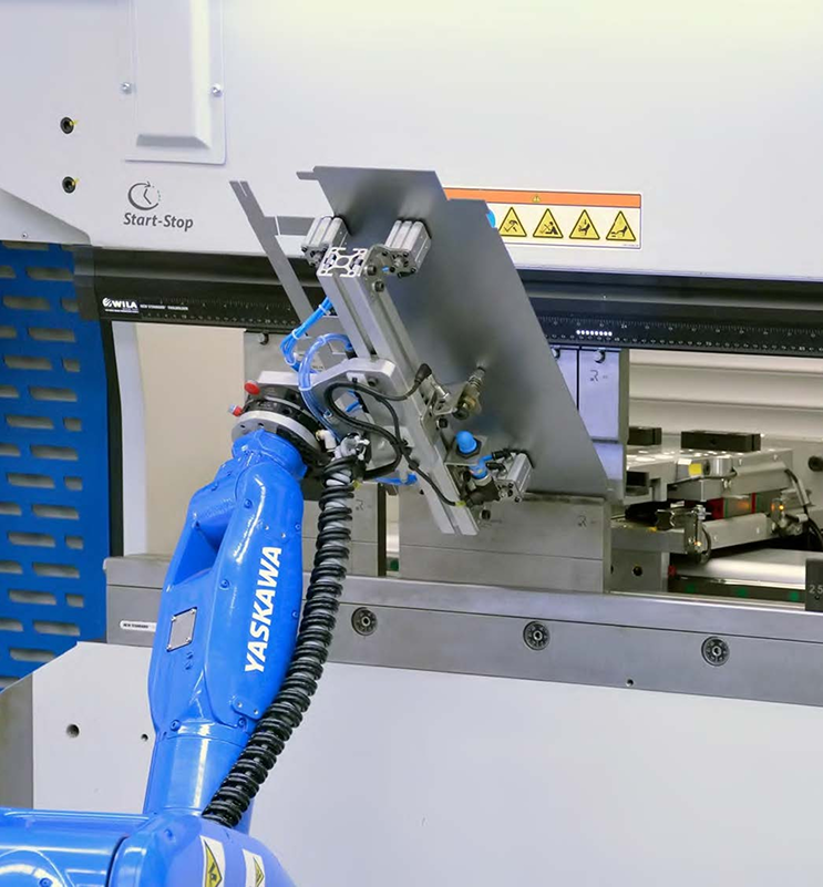 rico robotic press brake in action
