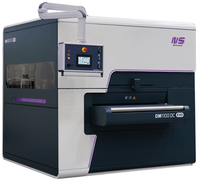 dm1100 dc deburring and edge rounding machine for laser and plasma cut parts