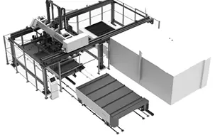revolution xl fiber laser and titan automation sample layout