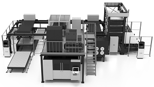 revolution x fiber laser and titan automation and titan towers example layout