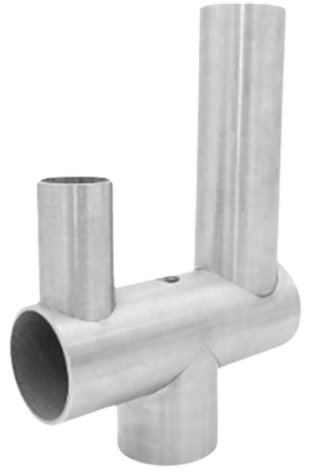 adjoining tubes cut on revolution t tube laser